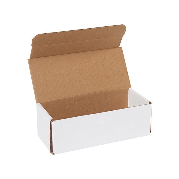 Bsc Preferred 9 x 4 x 3'' White Corrugated Mailers, 50PK BUY00029176 - main